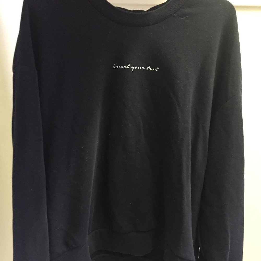 Bershka Black Sweater Long Sleeve USA L